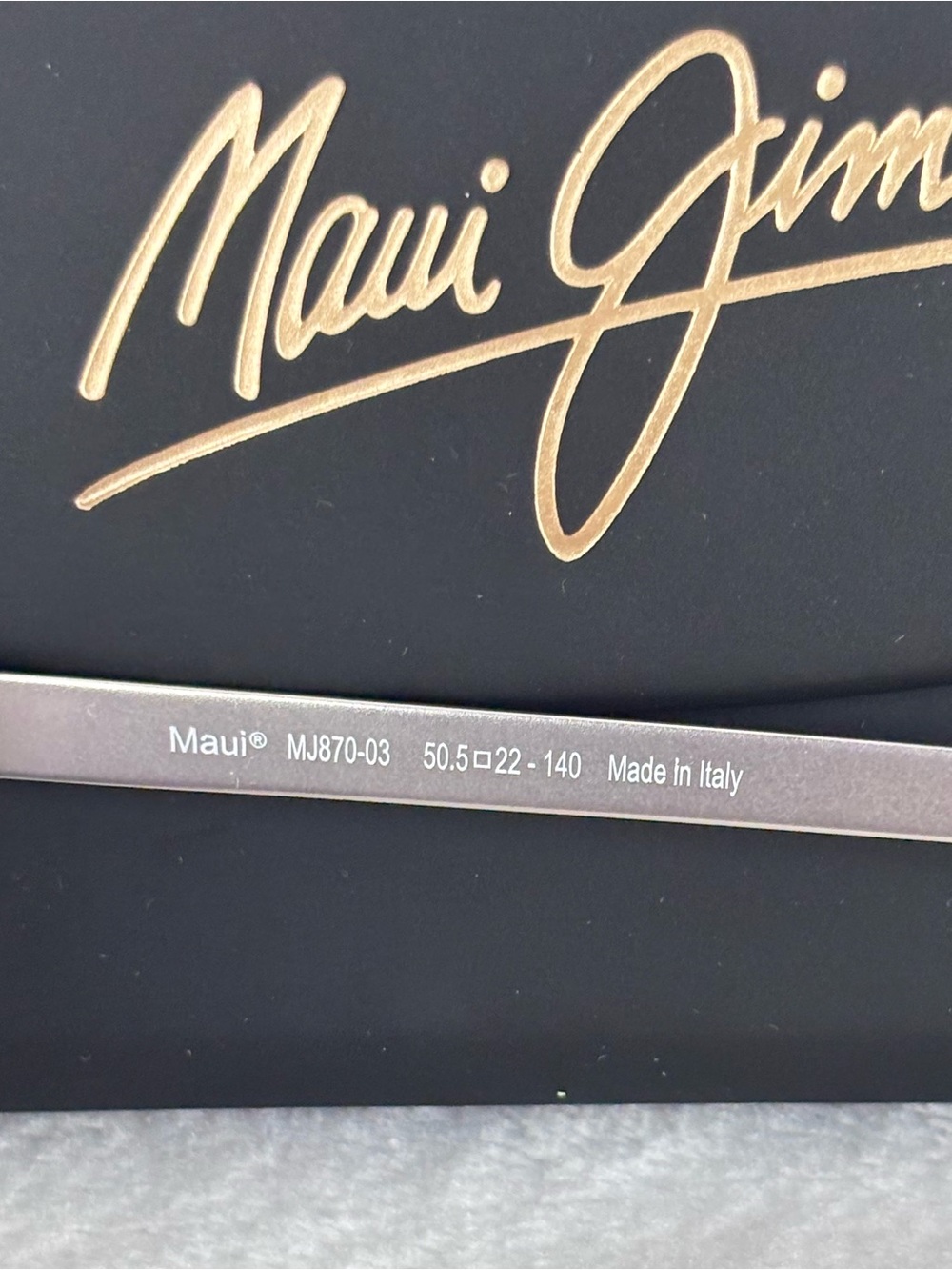 MAUI JIM Wood Rose Butterfly Navy Polarized Sunglasses with Case MJ870-03--NEW - Picture 12 of 16